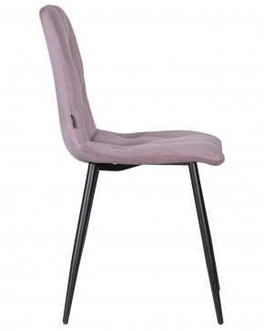 Стул обеденный DOBRIN CHILLY ROMBO, Лавандовый Simple 48, основание черное в Кургане - kurgan.ok-mebel.com | фото 3