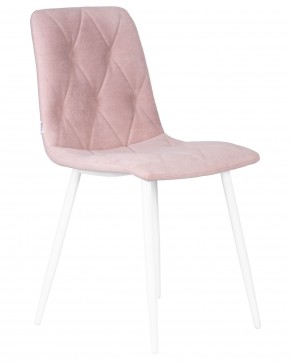 Стул обеденный DOBRIN CHILLY ROMBO, Розовый Simple 03, основание белый в Кургане - kurgan.ok-mebel.com | фото 2