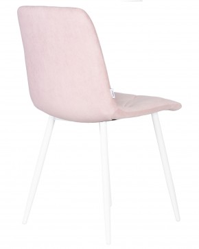 Стул обеденный DOBRIN CHILLY ROMBO, Розовый Simple 03, основание белый в Кургане - kurgan.ok-mebel.com | фото 4