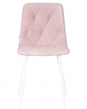 Стул обеденный DOBRIN CHILLY ROMBO, Розовый Simple 03, основание белый в Кургане - kurgan.ok-mebel.com | фото 6
