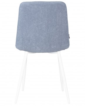 Стул обеденный DOBRIN CHILLY ROMBO, Серо-голубой Simple 26, основание белый в Кургане - kurgan.ok-mebel.com | фото 5