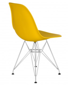 Стул обеденный DOBRIN DSR, ножки хром, цвет желтый (Y-01) в Кургане - kurgan.ok-mebel.com | фото 4