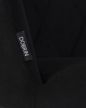 Стул обеденный DOBRIN ROBY, ЭМАЛЬ ЧЕРНЫЙ МУАР велюр Catania Black в Кургане - kurgan.ok-mebel.com | фото 2