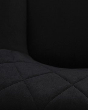 Стул обеденный DOBRIN ROBY, ЭМАЛЬ ЧЕРНЫЙ МУАР велюр Catania Black в Кургане - kurgan.ok-mebel.com | фото 3