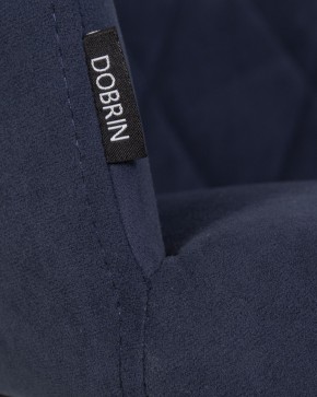 Стул обеденный DOBRIN ROBY, ЭМАЛЬ ЧЕРНЫЙ МУАР велюр Catania Dark Blue в Кургане - kurgan.ok-mebel.com | фото 9