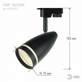 Светильник на штанге Эра  TR49 - GU10 BK в Кургане - kurgan.ok-mebel.com | фото 4
