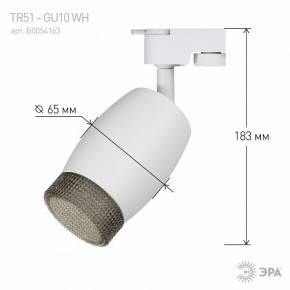Светильник на штанге Эра  TR51 - GU10 WH в Кургане - kurgan.ok-mebel.com | фото 4