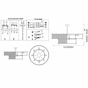 Светильник на штанге Imperiumloft RH Marais Round Chandelier 40,2668 в Кургане - kurgan.ok-mebel.com | фото 11