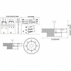 Светильник на штанге Imperiumloft RH Marais Round Chandelier 40,2668 в Кургане - kurgan.ok-mebel.com | фото 11