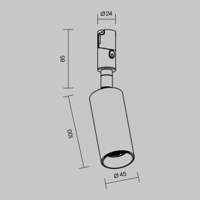 Светильник на штанге Maytoni Focus Led TR201-1-10W3K-M-B в Кургане - kurgan.ok-mebel.com | фото 7