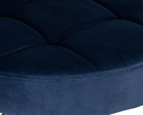 Табурет барный DOBRIN BRUNO BLACK, синий велюр (MJ9-117) в Кургане - kurgan.ok-mebel.com | фото 4