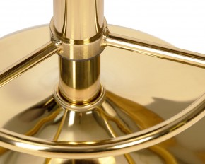 Табурет барный DOBRIN BRUNO GOLD, черный велюр (MJ9-101) в Кургане - kurgan.ok-mebel.com | фото 2