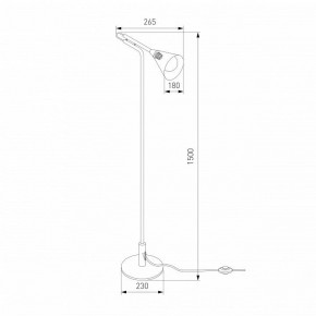 Торшер Eurosvet Enigma 01187/1 черный в Кургане - kurgan.ok-mebel.com | фото 4