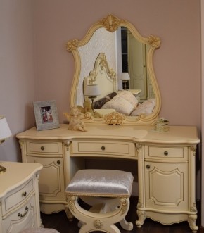Туалетный стол + Зеркало Мона Лиза (крем) в Кургане - kurgan.ok-mebel.com | фото 6