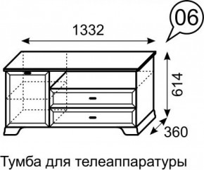 Тумба для телеаппаратуры Венеция 6 бодега в Кургане - kurgan.ok-mebel.com | фото 2