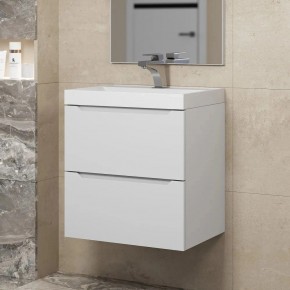 Тумба под раковину Uperwood Tanos 50 см, подвесная, белая матовая в Кургане - kurgan.ok-mebel.com | фото