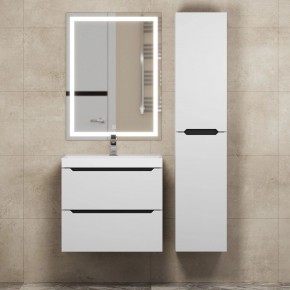 Тумба под раковину Uperwood Tanos 60 см, подвесная, белая/графит в Кургане - kurgan.ok-mebel.com | фото 13