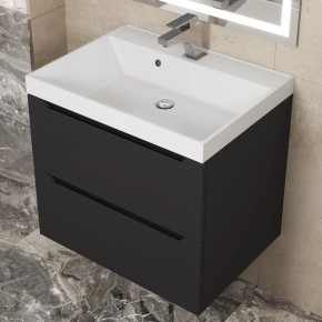 Тумба под раковину Uperwood Tanos 60 см, подвесная, черная матовая в Кургане - kurgan.ok-mebel.com | фото 10