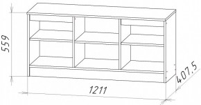 НИЦЦА-9 Тумба под ТВ (НЦ.09) в Кургане - kurgan.ok-mebel.com | фото 2