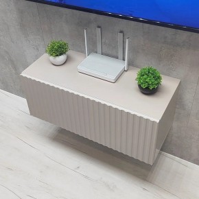 Тумба подвесная под ТВ LINES MTV1-MA 750 Бежевый (Леда-М 10.1.5) в Кургане - kurgan.ok-mebel.com | фото 6