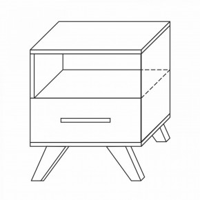 Тумба прикроватная Вега Скандинавия в Кургане - kurgan.ok-mebel.com | фото 7