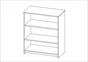 Тумба СИРИУС двухдверная, цвет белый в Кургане - kurgan.ok-mebel.com | фото 3