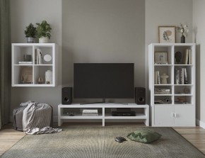 ТВ-тумба Энкель ТВ16, тамбурат, цвет белый в Кургане - kurgan.ok-mebel.com | фото 4