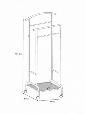 Вешалка для костюма Римини 2М в Кургане - kurgan.ok-mebel.com | фото 4