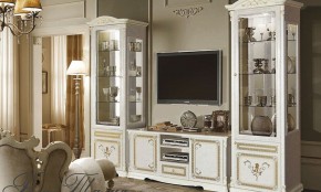 Витрина 1-дверная (11.321) Роза Талия (беж) в Кургане - kurgan.ok-mebel.com | фото 2