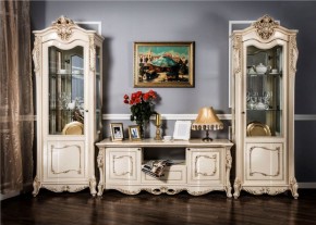 Витрина одностворчатая Джоконда (крем глянец) в Кургане - kurgan.ok-mebel.com | фото 3