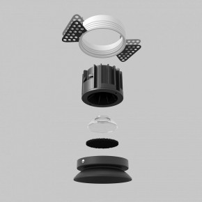 Встраиваемый светильник Maytoni Round DL058-12W2.7K-TRS-B в Кургане - kurgan.ok-mebel.com | фото 5