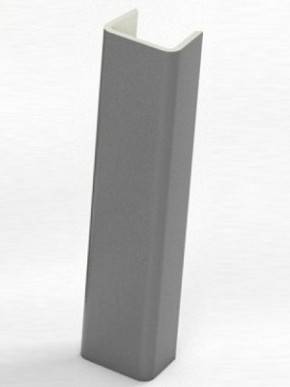 Торцевая заглушка  для цоколя h100 мм (Алюминий, Белый, Черный, Сонома) в Кургане - kurgan.ok-mebel.com | фото