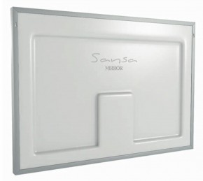 Зеркало Dream 100 alum (линза) с подсветкой Sansa (SDL1027Z) в Кургане - kurgan.ok-mebel.com | фото 2