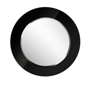 Зеркало круглое черный (РМ/02) в Кургане - kurgan.ok-mebel.com | фото 1