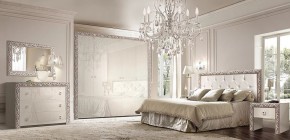 Зеркало Тиффани Premium слоновая кость/серебро (Ф/01(П) в Кургане - kurgan.ok-mebel.com | фото 3